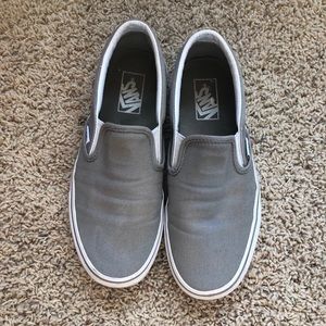 Gray Slip on Vans